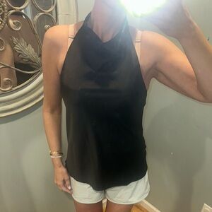 TCEC Black Halter Camisole Top